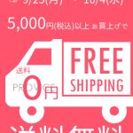 5000円以上で送料無料キャンペーン！【9月25日～10月4日の10日間限定】インターネットを使ってPROVICEでお買い物してみませんか？